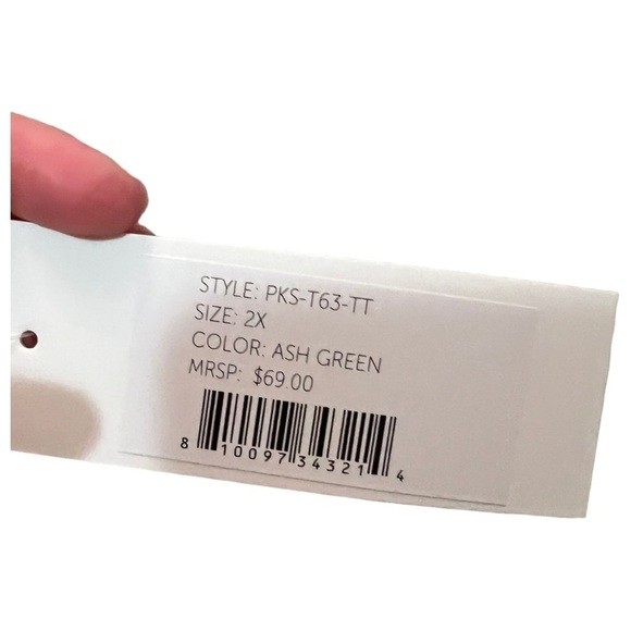 Psk Collective Easy Sweatshirt Ash Green 2X NWT Crew Neck Fit - Picture 6 of 9